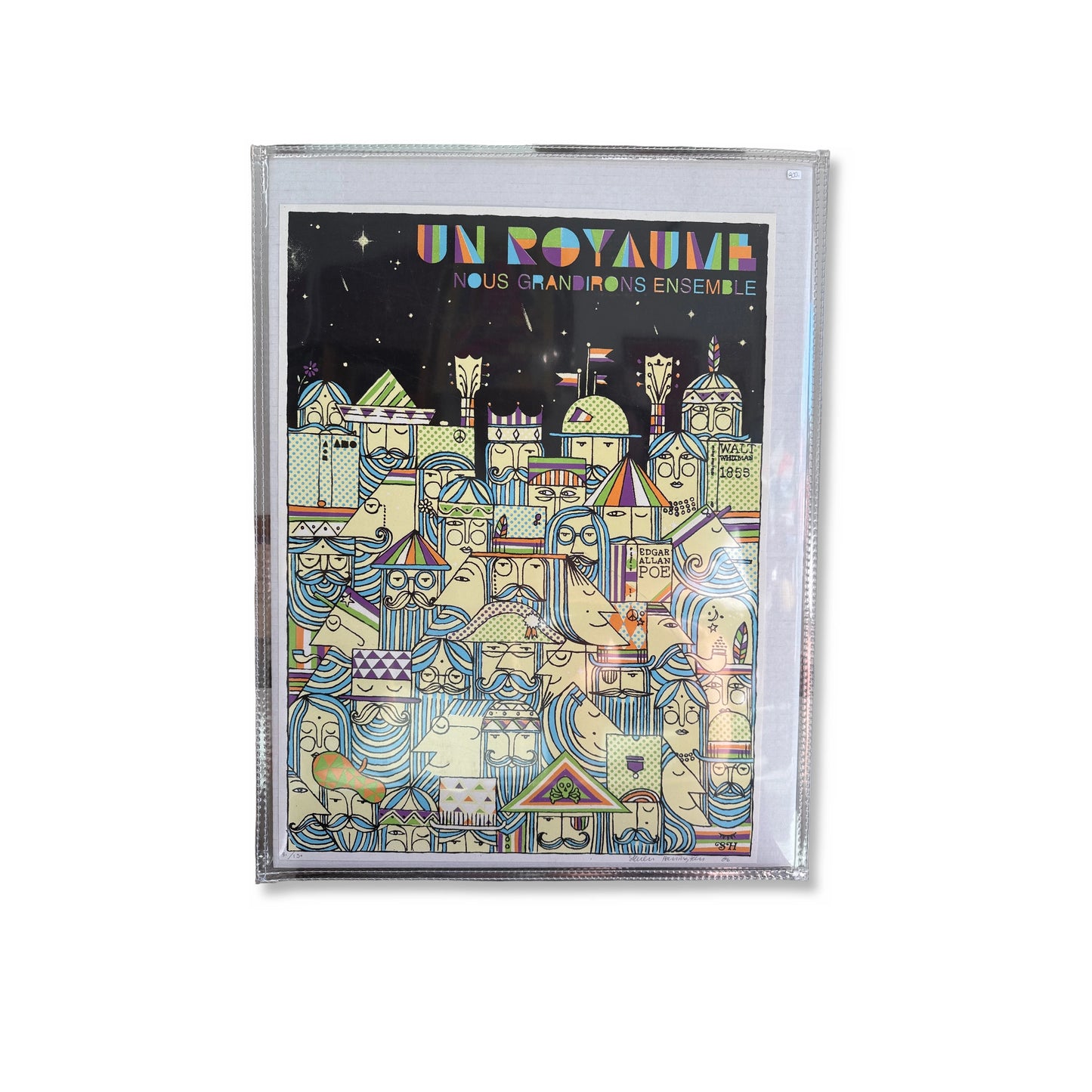 Un Royaume - Nous Grandirons Ensemble, original print, front view — Homeguts