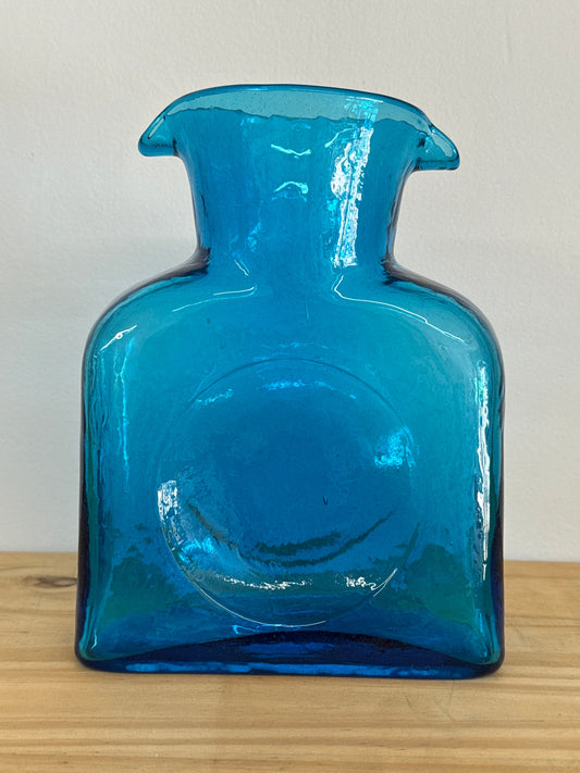 Blenko Water Jug Aqua Blue