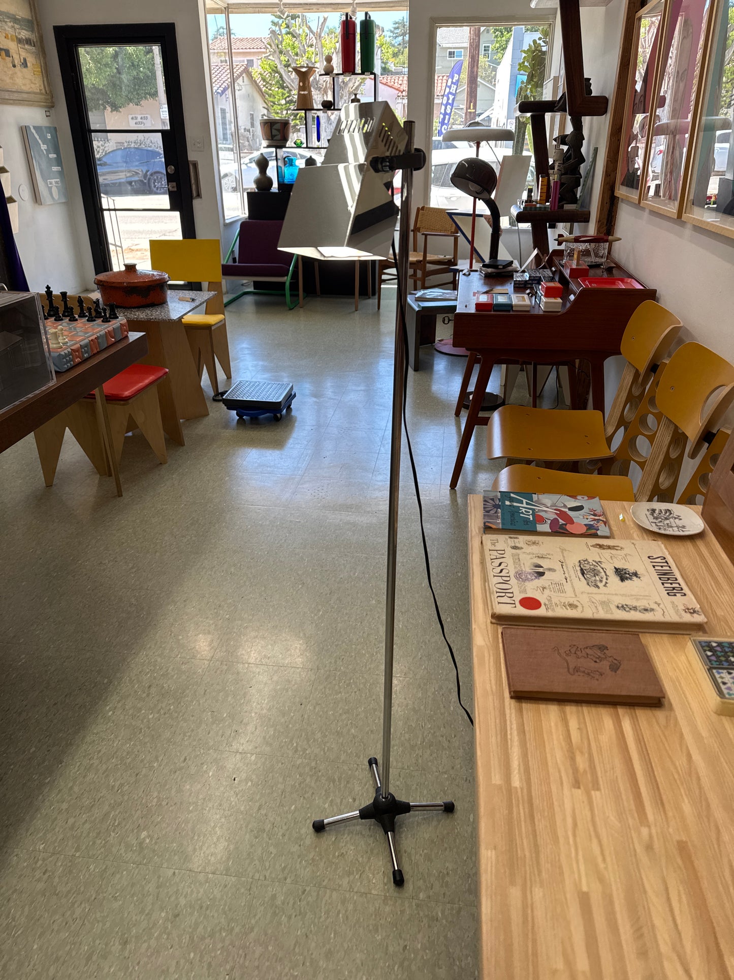1970s Koch & Lowy Chrome Floor Lamp