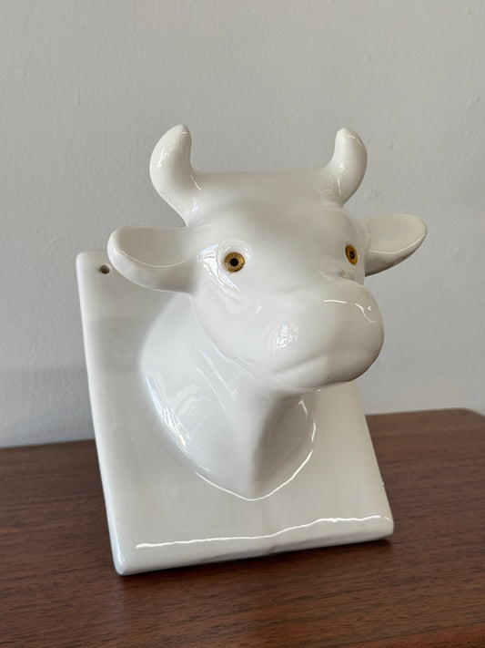 Bull Head Ceramic Wall Hanging