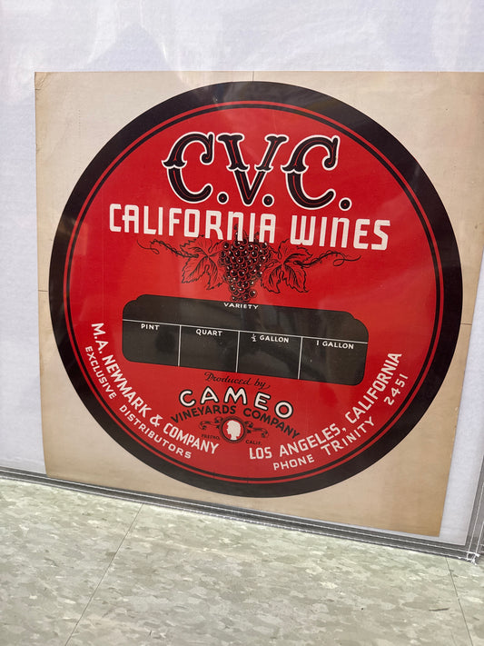 CVC California Wines Poster