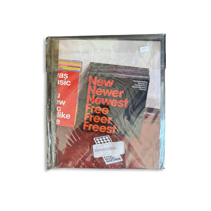 New Newer Newest / Free Freer Freest, collectible zine, front cover — Homeguts